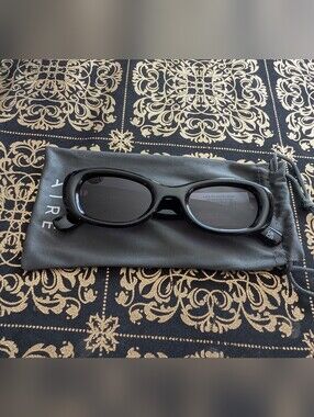 Aire Calisto Black Sunglasses with Dark Lenses